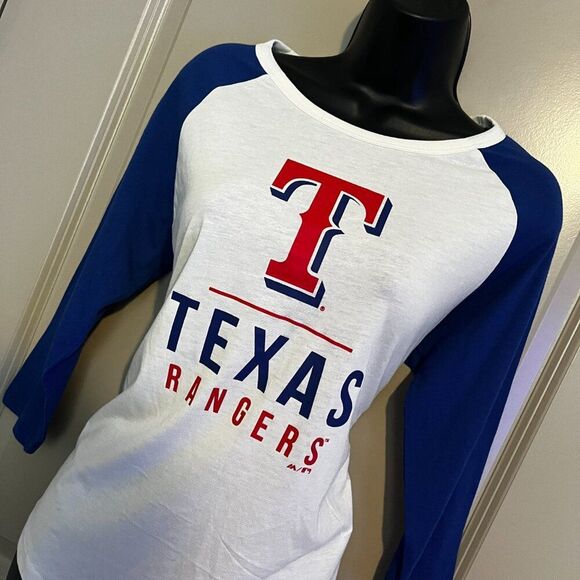 NEW Women's Texas Rangers Long Sleeve T-Shirt SM & XL NWT - Picture 2 of 11